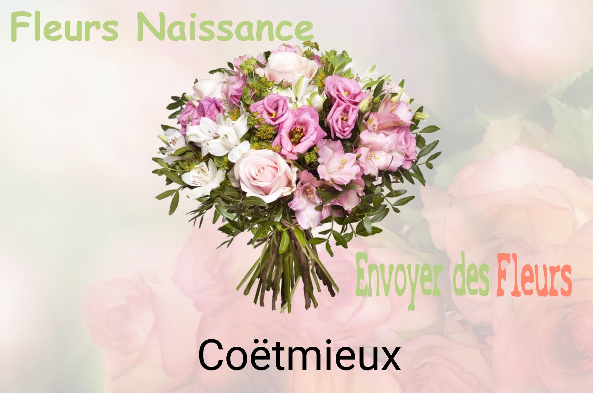 Bouquet de fleurs de naissance livré à Coëtmieux